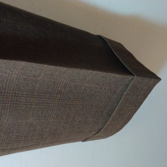Nautica Brown Wool/Cashmere Glen Check Dress Pants 36 - 29.5 - Picture 12 of 15